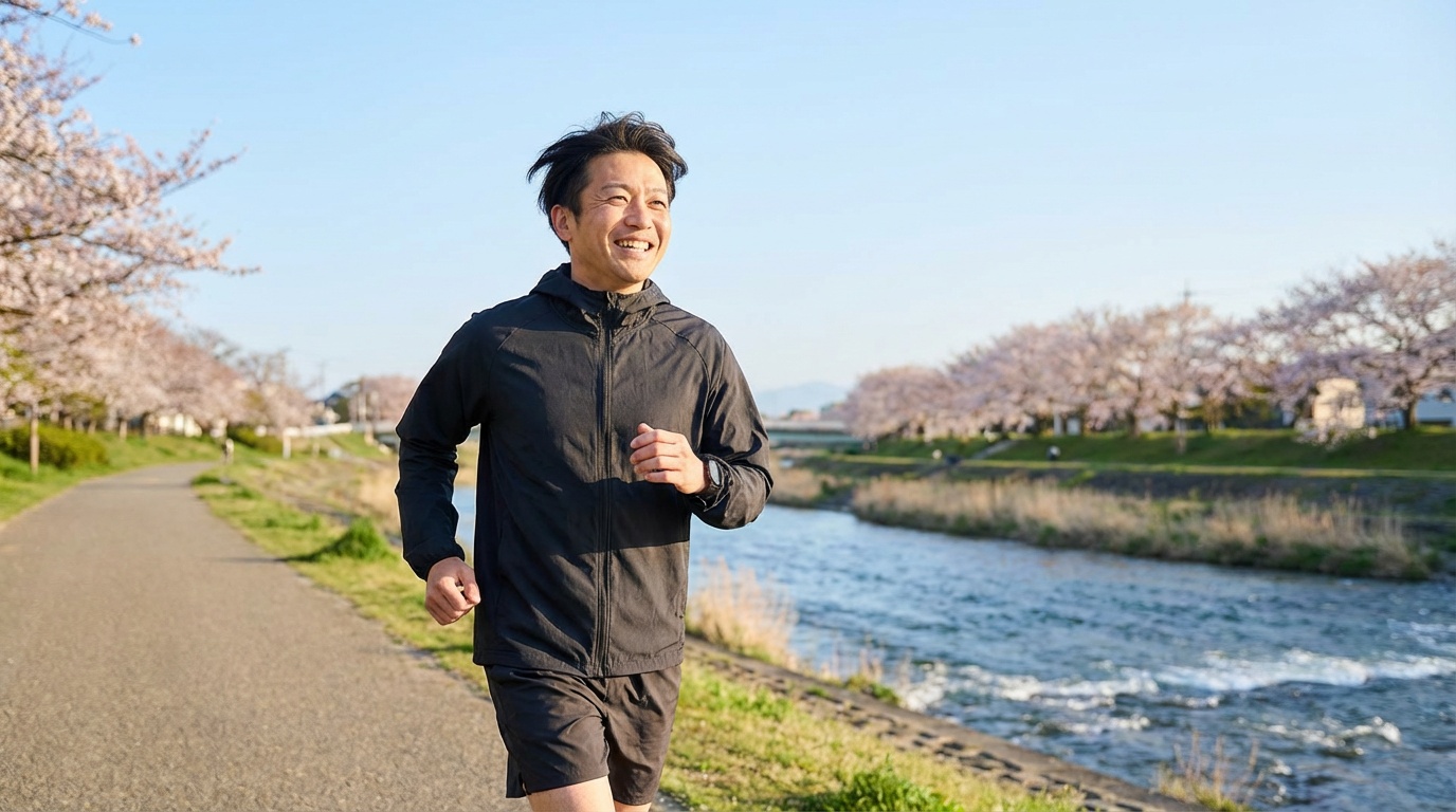 爽やかに走るランニングのイメージ