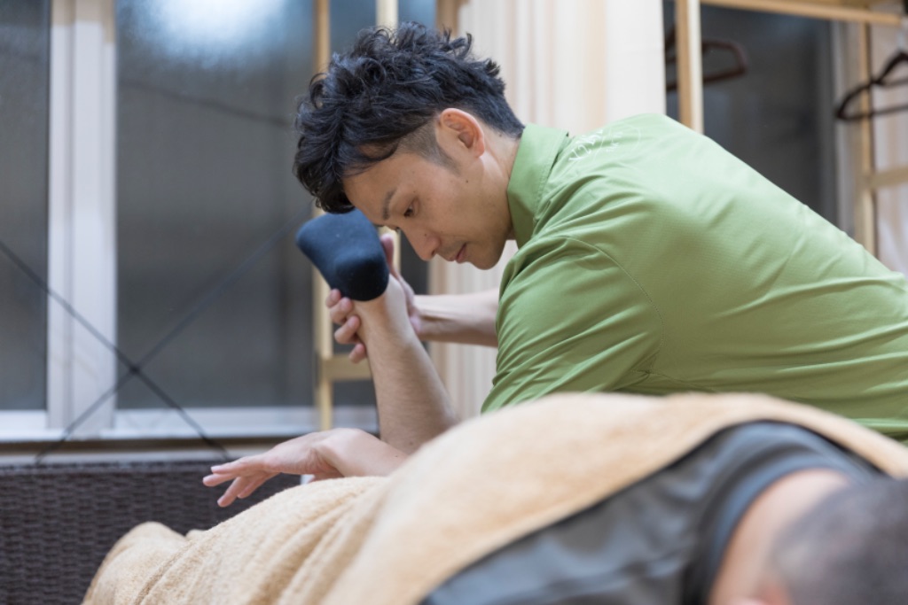 トレーニングに集中するイメージ